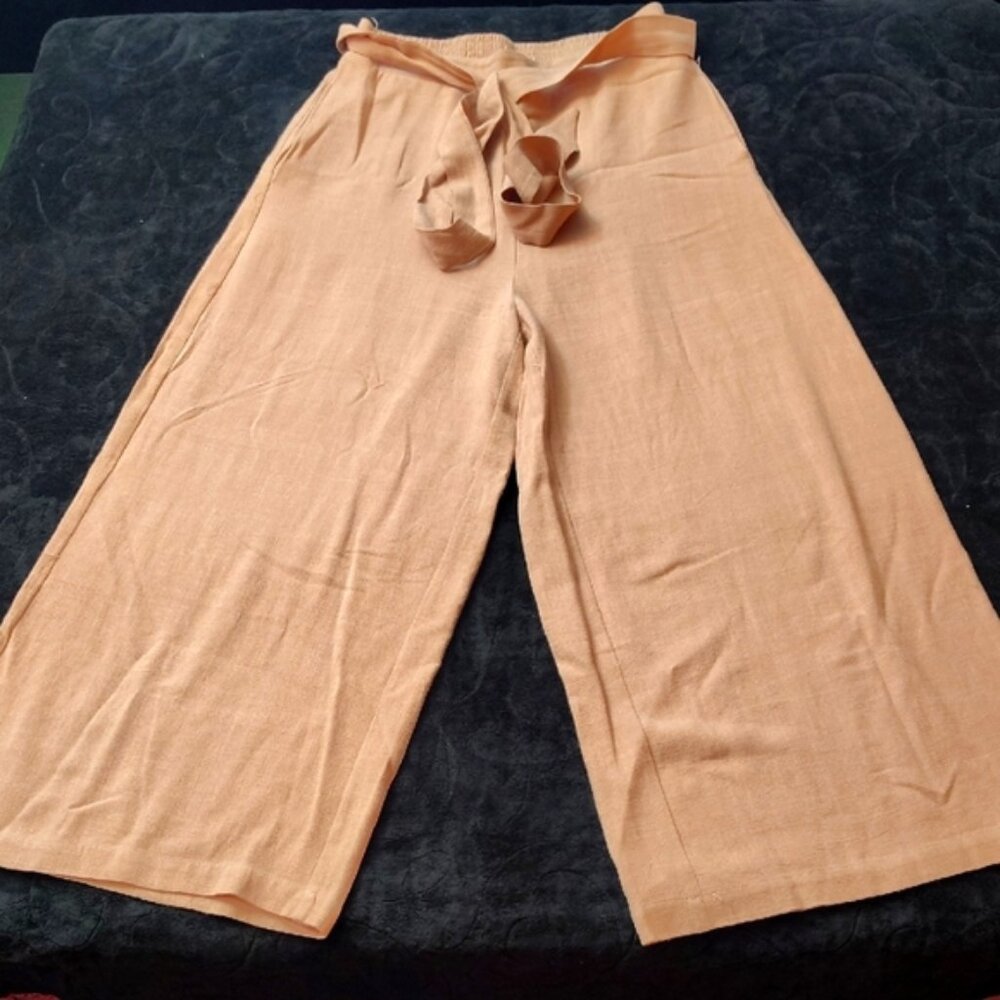 Women's Tan Wide-Leg Pants MO:VINT NEW YORK